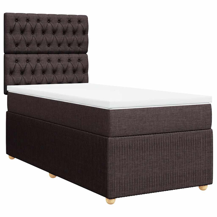 Boxspring Met Matras Stof 100 x 200 cm