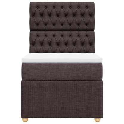 Boxspring Met Matras Stof 100 x 200 cm