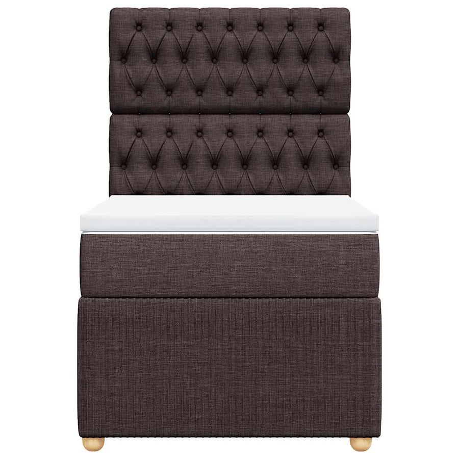 Boxspring Met Matras Stof 100 x 200 cm