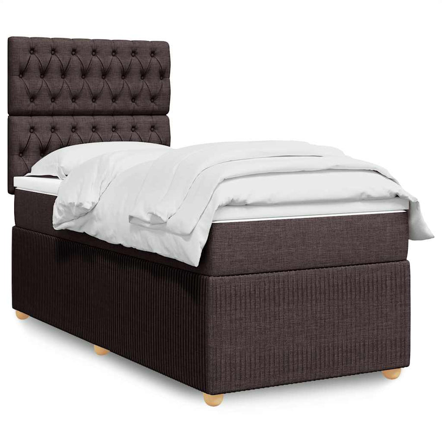 Boxspring Met Matras Stof 100 x 200 cm