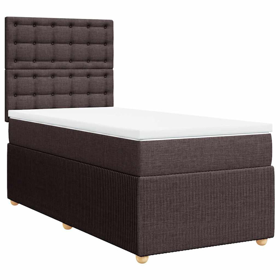 Boxspring Met Matras Stof 100 x 200 cm