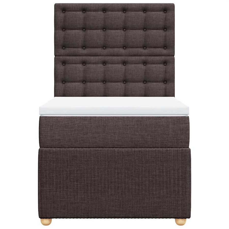 Boxspring Met Matras Stof 100 x 200 cm