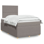 Boxspring 120x190 cm taupe met matras