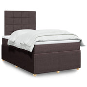 Boxspring met matras 120x190 cm donkerbruin