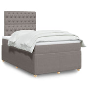 Boxspring 120x190 cm taupe met matras