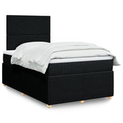 Boxspring met matras 120x200 cm zwart