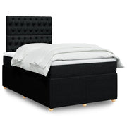 Boxspring met matras 120x200 cm zwart