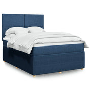 Boxspring bed met matras 140x190 cm blauw