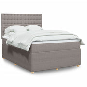 Boxspring met matras 140x190 cm taupe