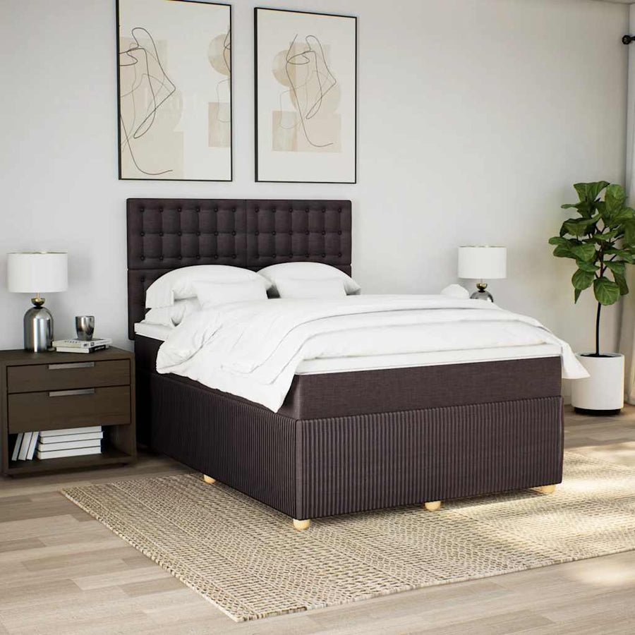 Boxspring Met Matras Stof 160 x 200 cm