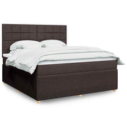 Boxspring met matras 180x200 cm bruin