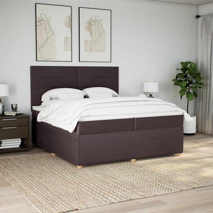 Boxspring Met Matras Stof 200 x 200 cm