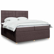 Boxspring met matras 200x200 cm stof
