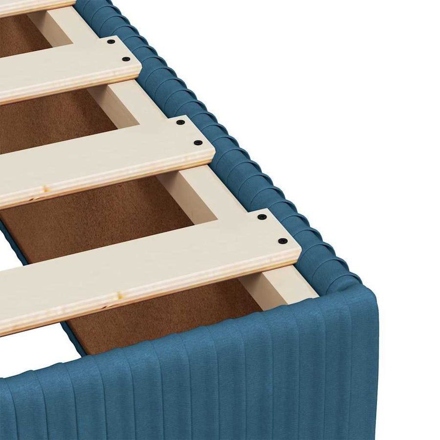 Boxspring met matras fluweel donkerblauw 80x200 cm