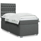 Boxspring 80x200 cm donkergrijs