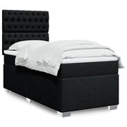 Boxspring met matras 90x190 cm zwart