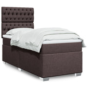 Boxspring met matras 90x190 cm donkerbruin