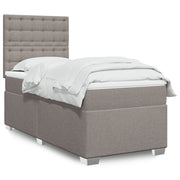 Boxspring 90x190 cm taupe met pocketveringmatras