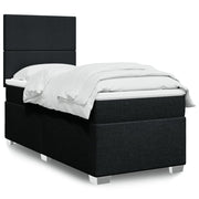 Boxspring met matras 90x200 cm zwart