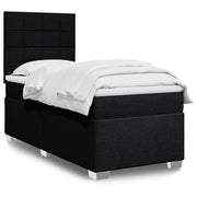 Boxspring met matras 90x200 cm zwart
