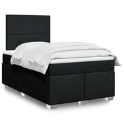 Boxspring met matras 120x190 cm zwart