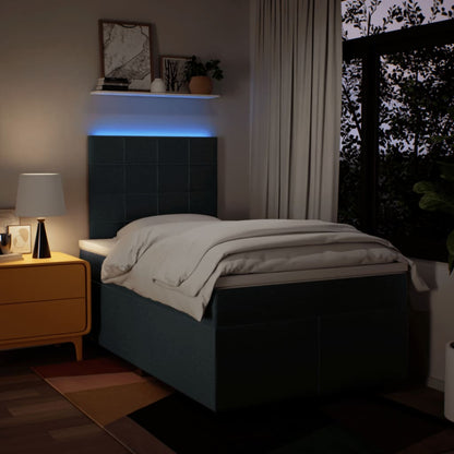 Boxspring Met Matras Stof 120 x 190 cm Blauw