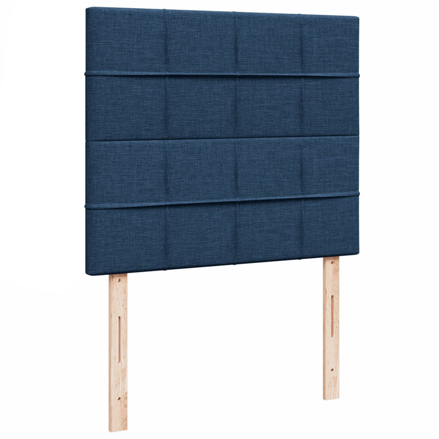 Boxspring Met Matras Stof 120 x 190 cm Blauw