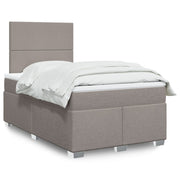 Boxspring 120x200 cm taupe met matras