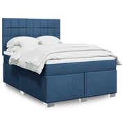 Boxspring 160x200 cm blauw met pocketveringmatras