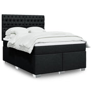 Boxspring met matras 160x200 cm zwart