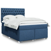 Boxspring met matras 160x200 cm blauw