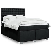 Boxspring met matras 160x200 cm zwart