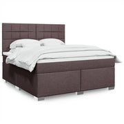 Boxspring met matras 180x200 cm donkerbruin
