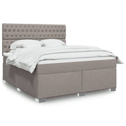 Boxspring 180x200 cm taupe pocketvering matras