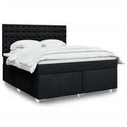 Boxspring 180x200 cm zwart met matras