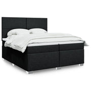Boxspring met matras 200x200 cm zwart