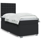 Boxspring 80x200 cm kunstleer zwart