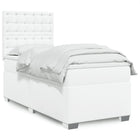 Boxspring wit 80x200 cm met pocketveringmatras