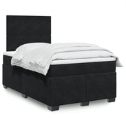 Boxspring met matras 120x200 cm zwart fluweel