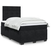 Boxspring met matras 120x200 cm zwart fluweel