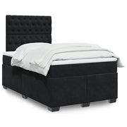 Boxspring met matras 120x200 cm zwart