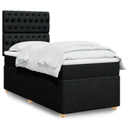 Boxspring met matras 90x190 cm zwart