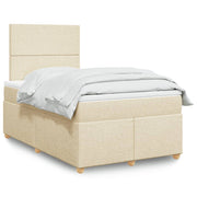 Boxspring 120x200 cm crèmekleurig met matras