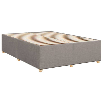 Boxspring met matras stof taupe 140x200 cm