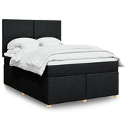 Boxspring met matras 160x200 cm zwart