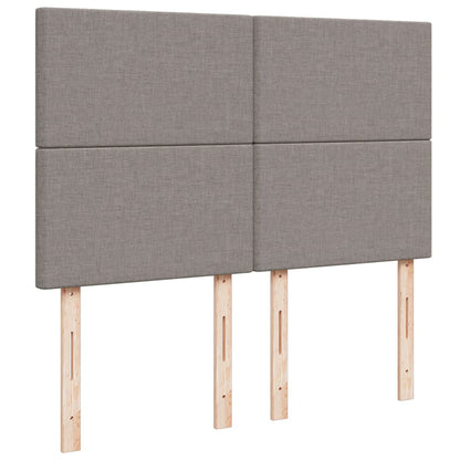 Boxspring met matras stof taupe 160x200 cm