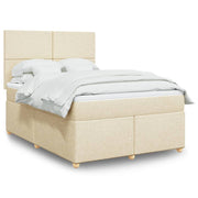 Boxspring crèmekleurig 160x200 cm met matras