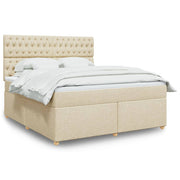Boxspring bed 180x200 cm crème