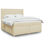Boxspring met matras 180x200 cm crème
