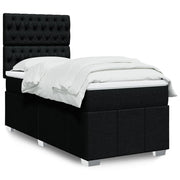 Boxspring met matras zwart 80x200 cm